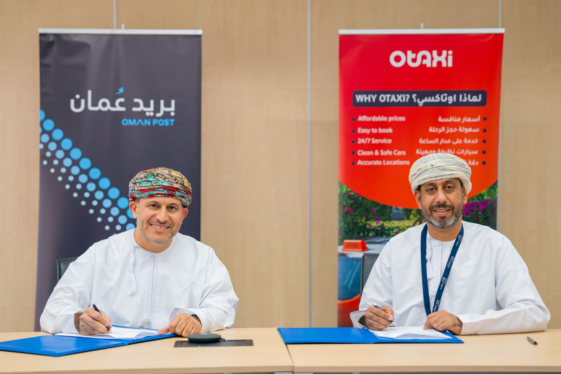 OMAN POST JOINS HANDS WITH OTAXI TO ACCELERATE PARCEL DELIVERY ACROSS OMAN